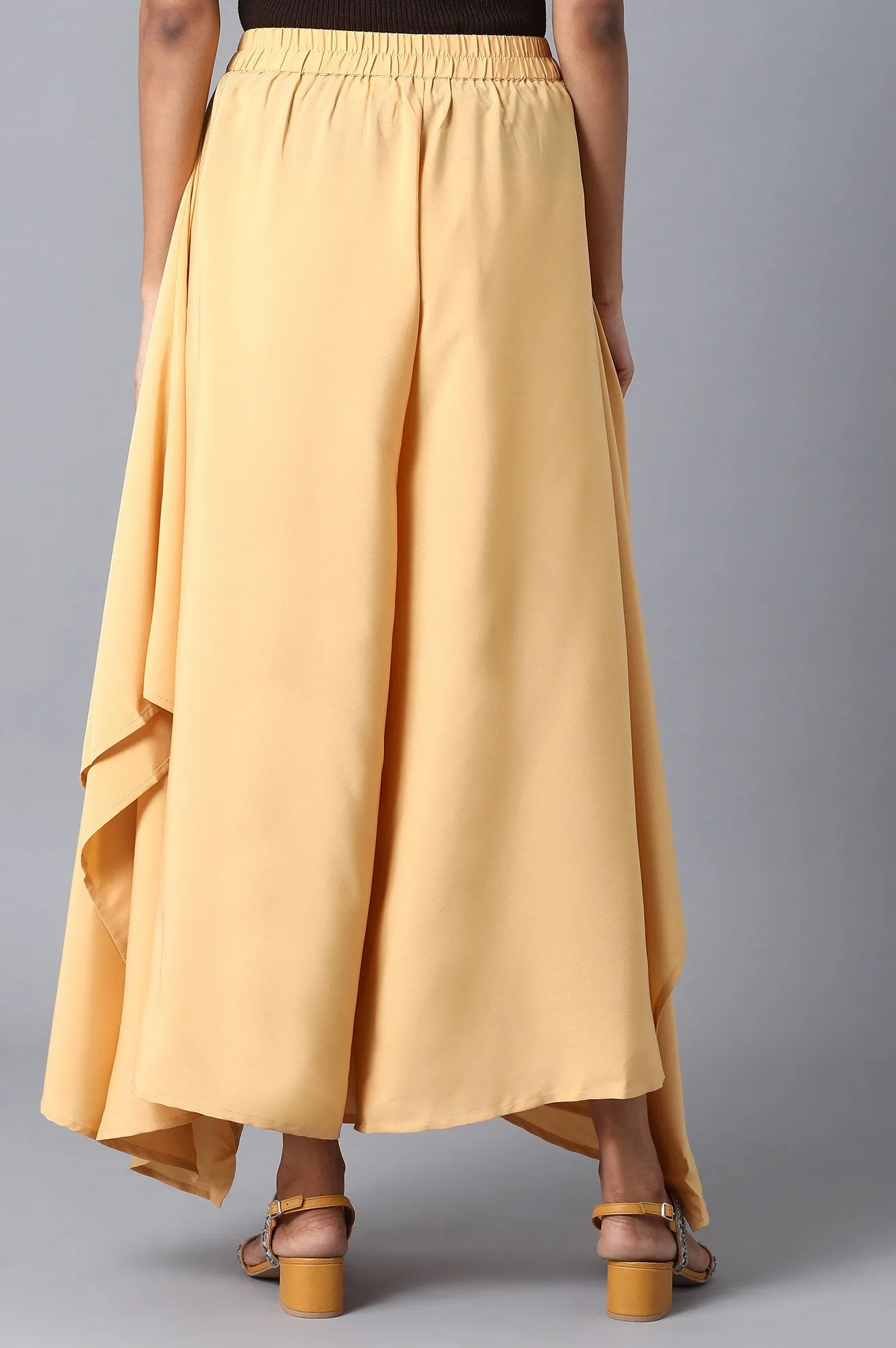 Golden Flared Palazzo