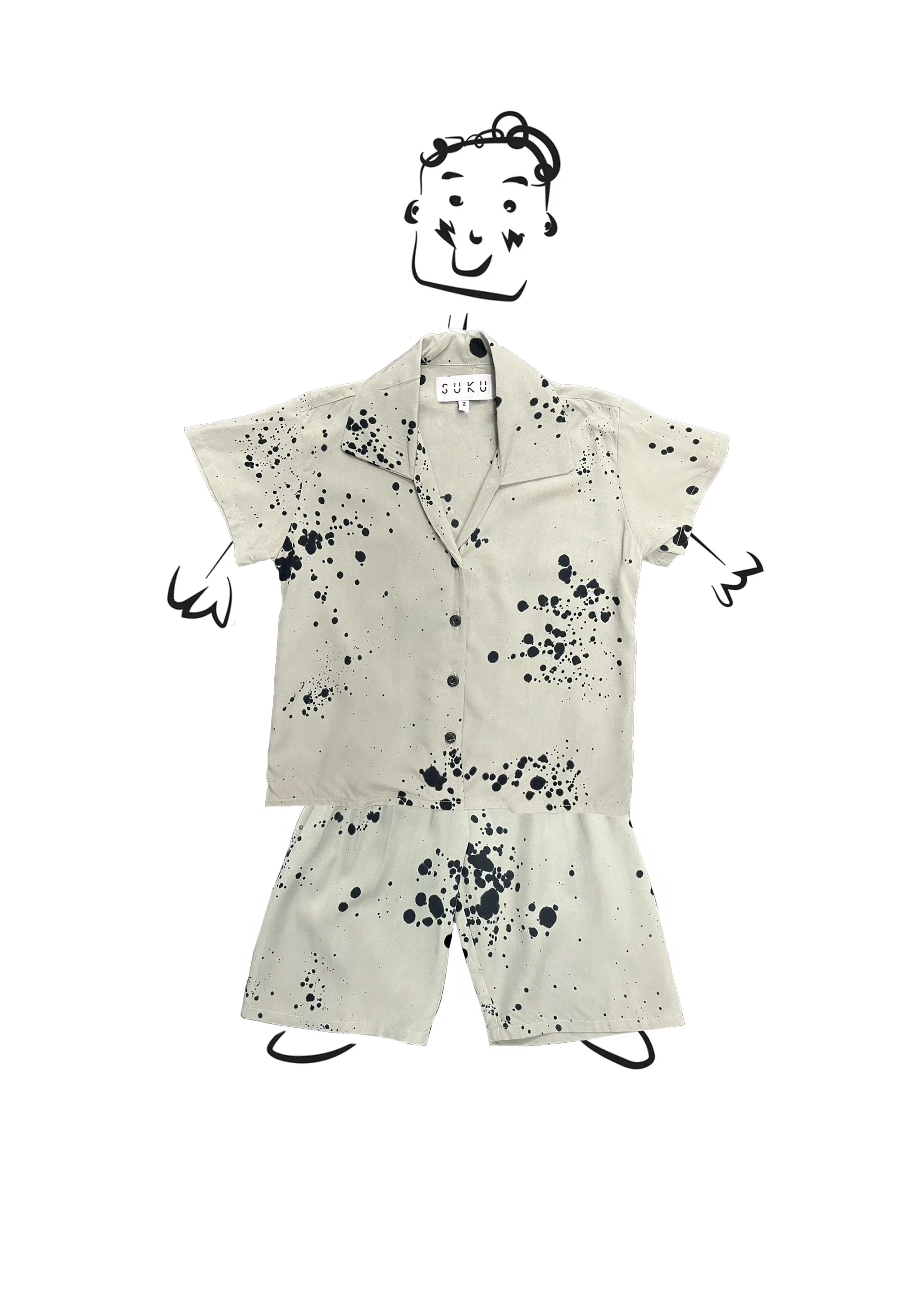 Grey Paz Kids Pyjamas