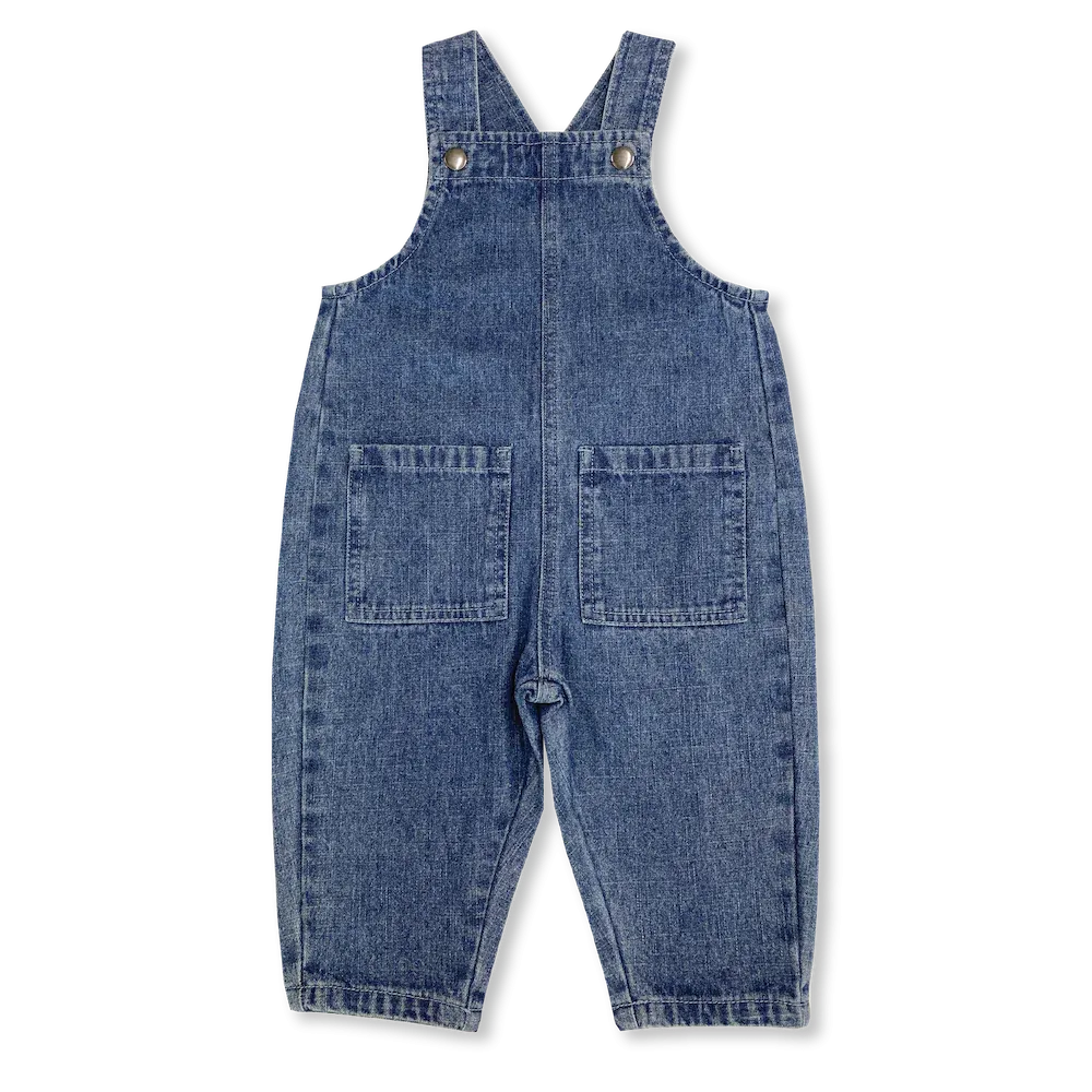 Grown Everyday Hemp Denim Overalls - Denim