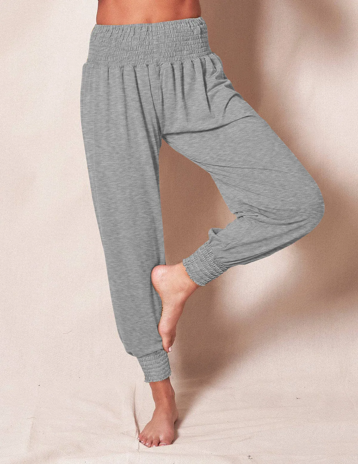 High Elastic Waist Capri Pants