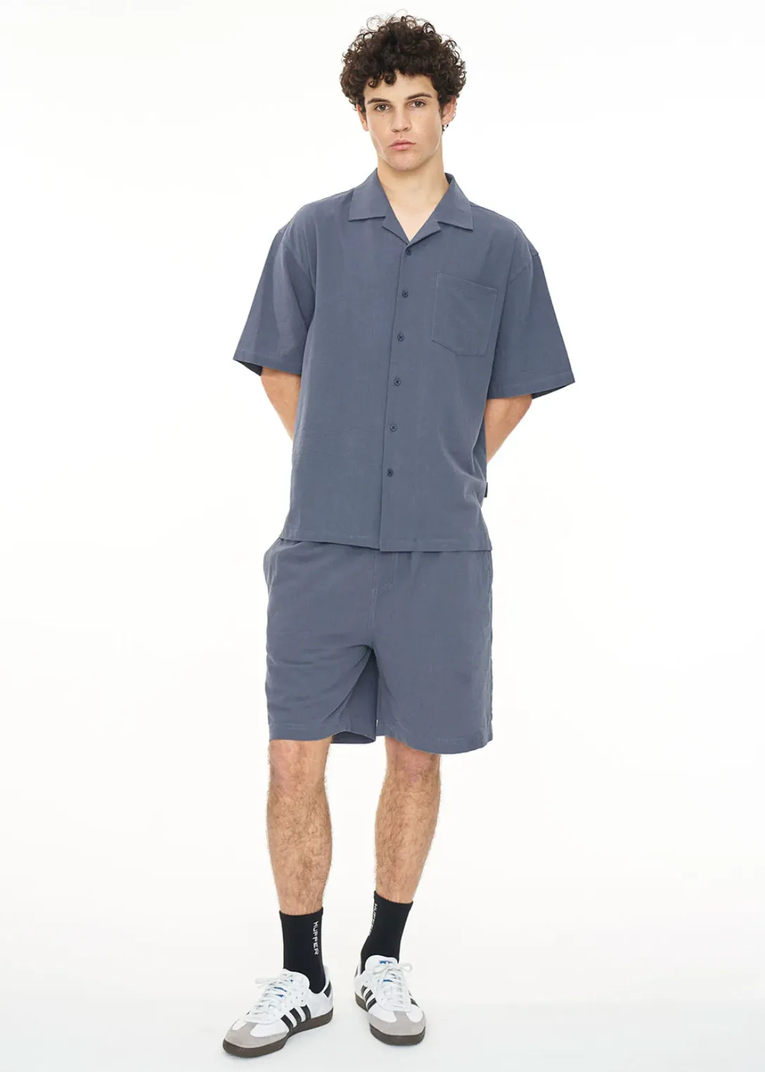 HUFFER Lin-In Relax Short - Slate