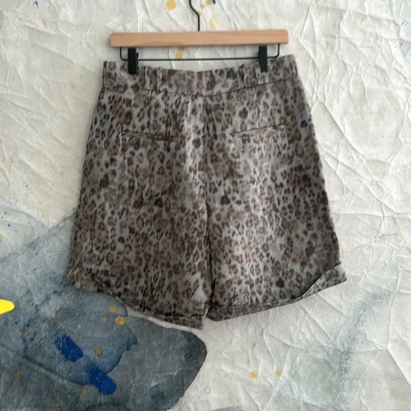 Iro Animal Print Shorts sz 40