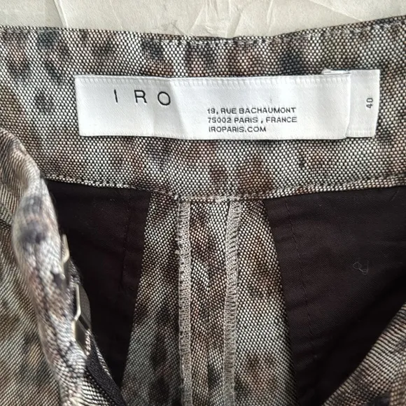 Iro Animal Print Shorts sz 40