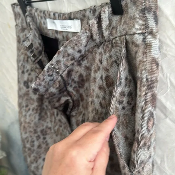 Iro Animal Print Shorts sz 40