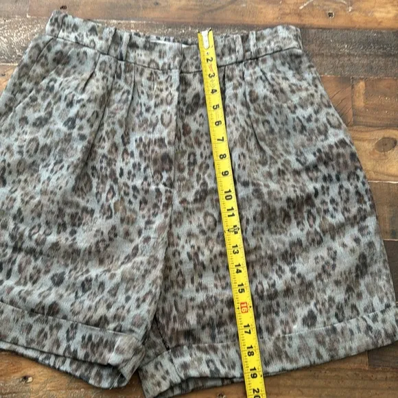 Iro Animal Print Shorts sz 40