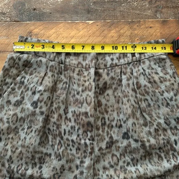 Iro Animal Print Shorts sz 40
