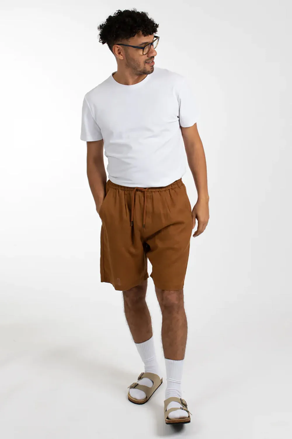 JAMES HARPER ELASTIC WAIST LINEN SHORT JHSH18