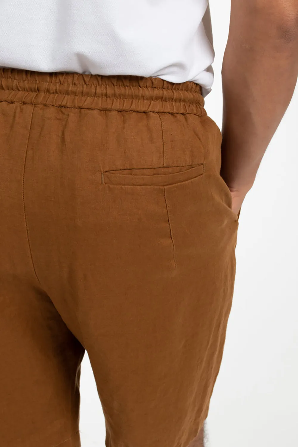 JAMES HARPER ELASTIC WAIST LINEN SHORT JHSH18