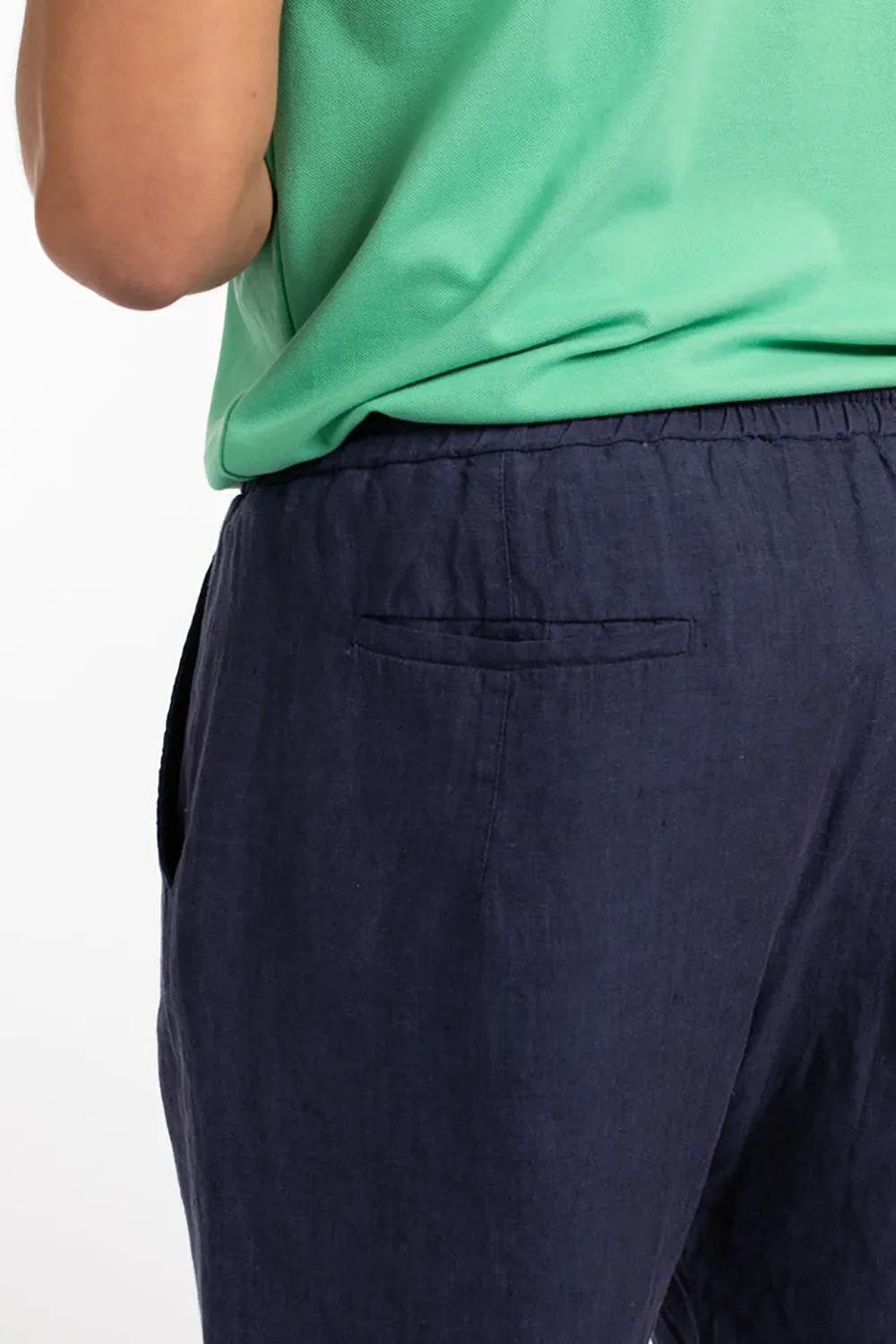 JAMES HARPER ELASTIC WAIST LINEN SHORT JHSH18