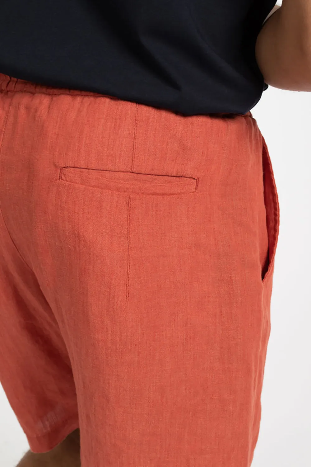 JAMES HARPER ELASTIC WAIST LINEN SHORT JHSH18
