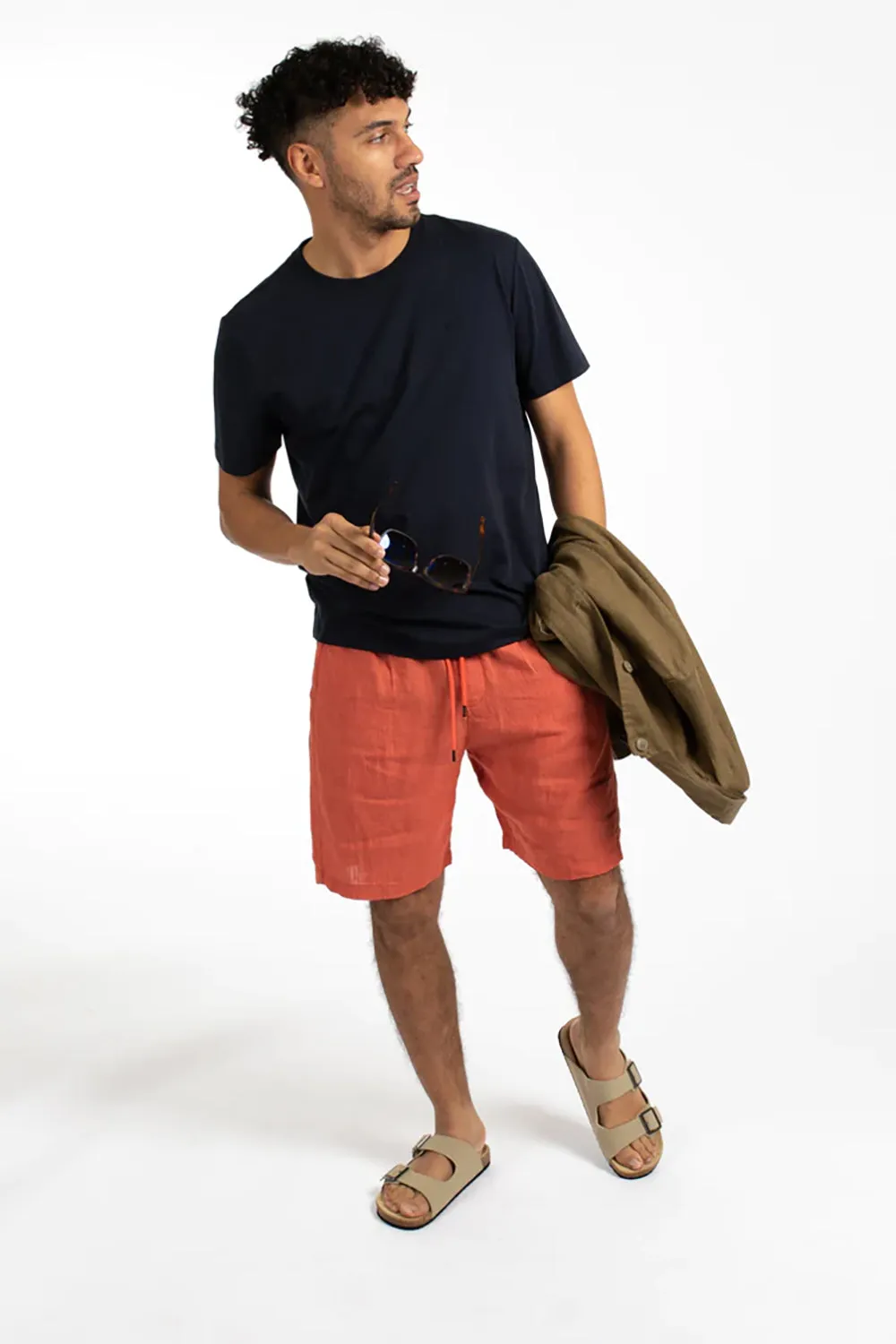 JAMES HARPER ELASTIC WAIST LINEN SHORT JHSH18