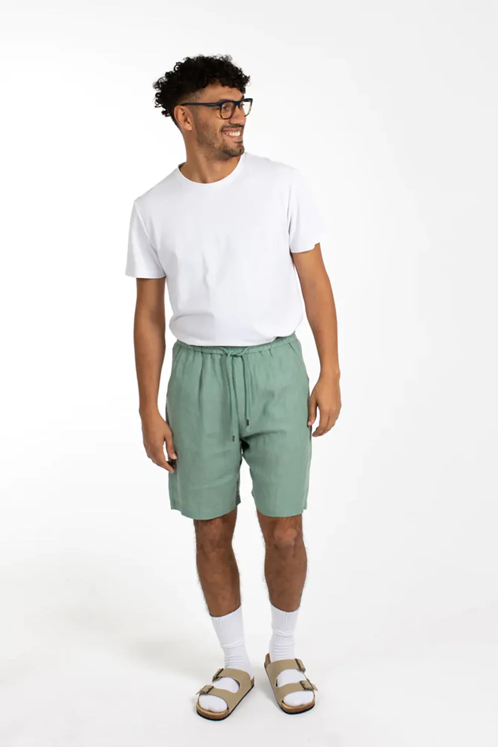 JAMES HARPER ELASTIC WAIST LINEN SHORT JHSH18