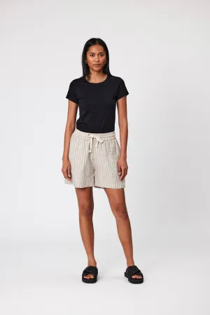 Jet Set Linen Short - Natural Marle