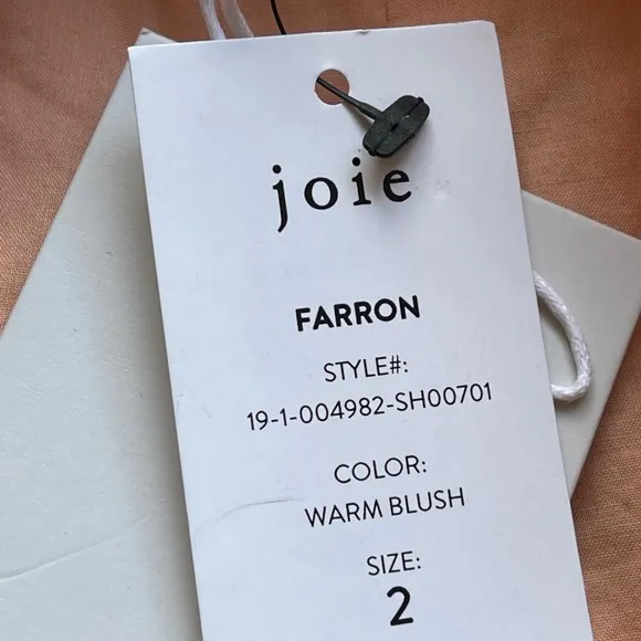 Joie Farron Linen Shorts Floral Blush Size 2
