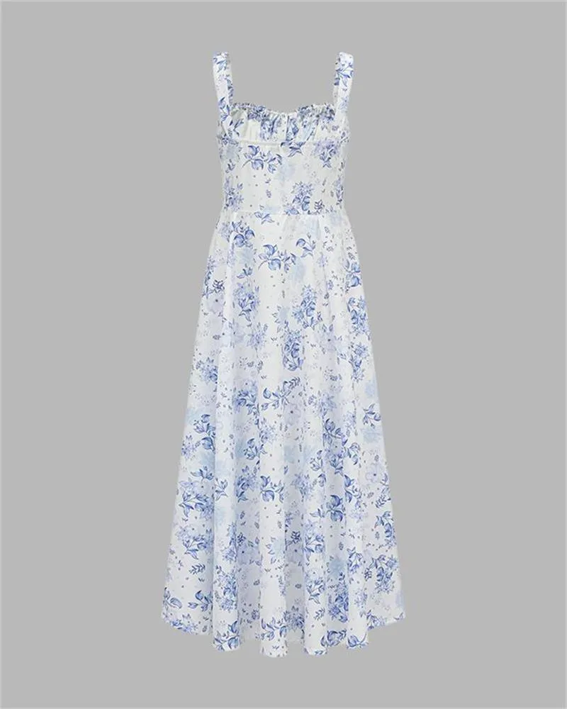 Lapetus Floral Midi Cami Dress