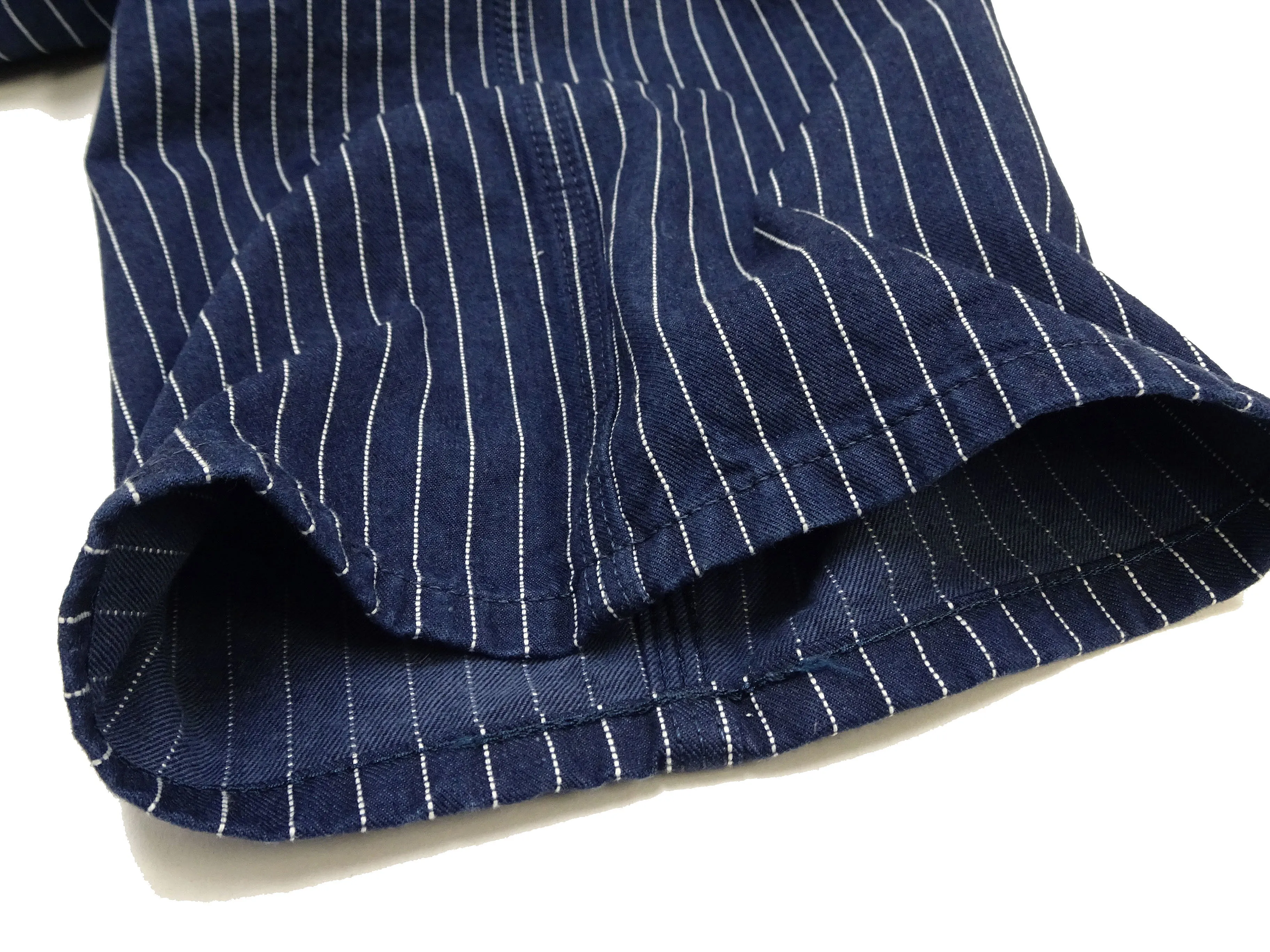 Lee Overalls Men's Casual Fashion Bib Overall High-Back LM7254 LM7254-2204 Indigo Twill with White Pinstripe Stitching