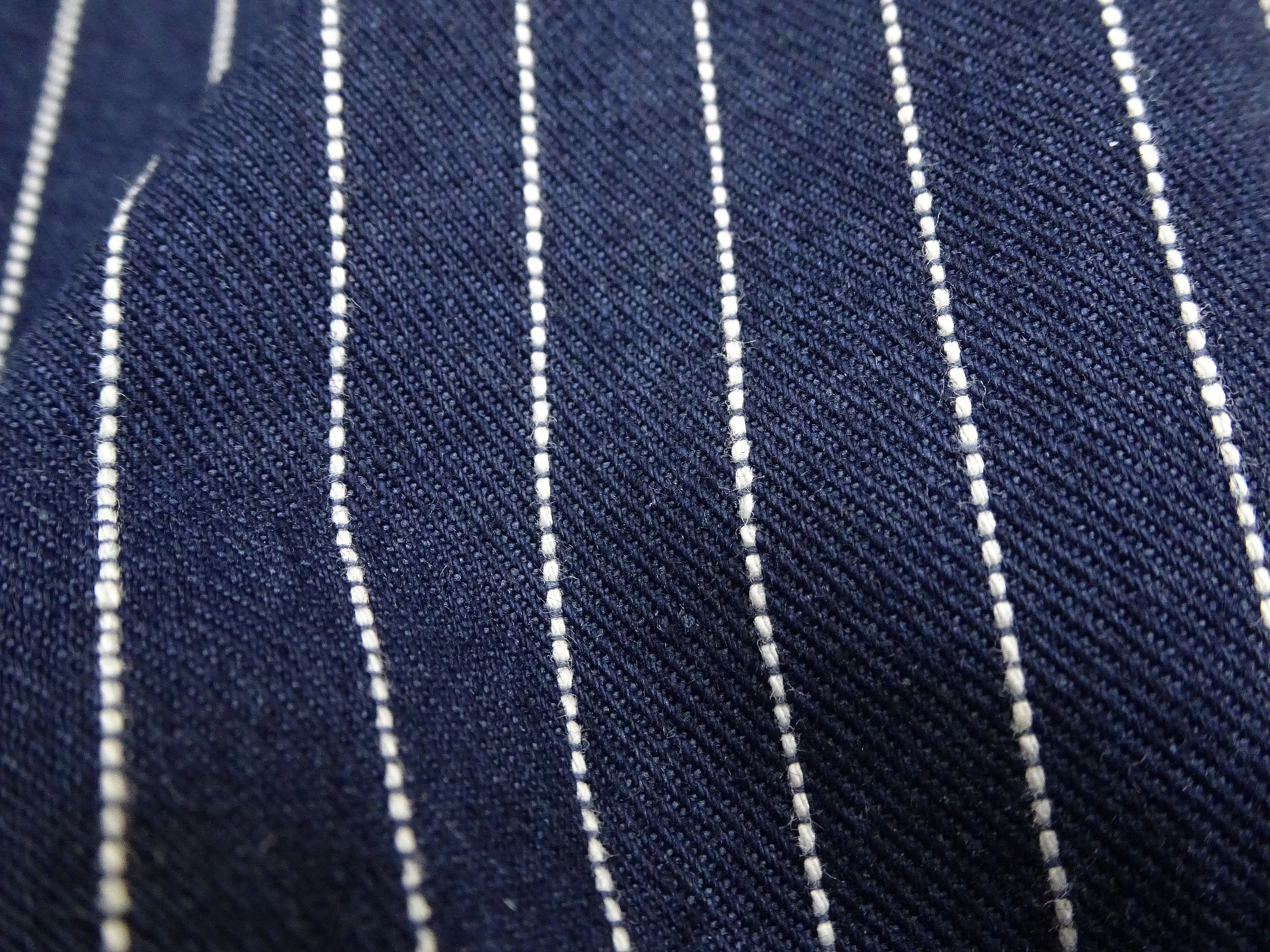 Lee Overalls Men's Casual Fashion Bib Overall High-Back LM7254 LM7254-2204 Indigo Twill with White Pinstripe Stitching