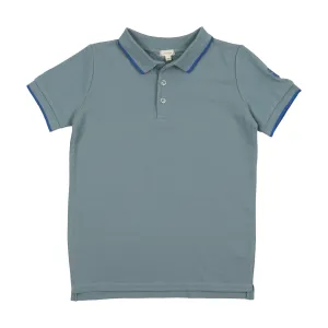 Lil Legs Short Sleeve Polo - Ocean