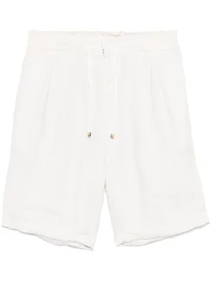 Linen bermuda shorts