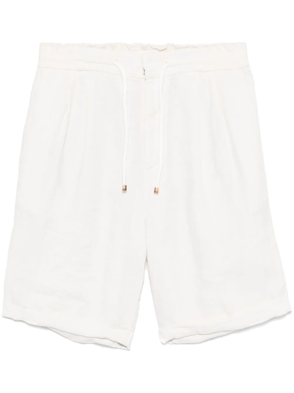 Linen bermuda shorts