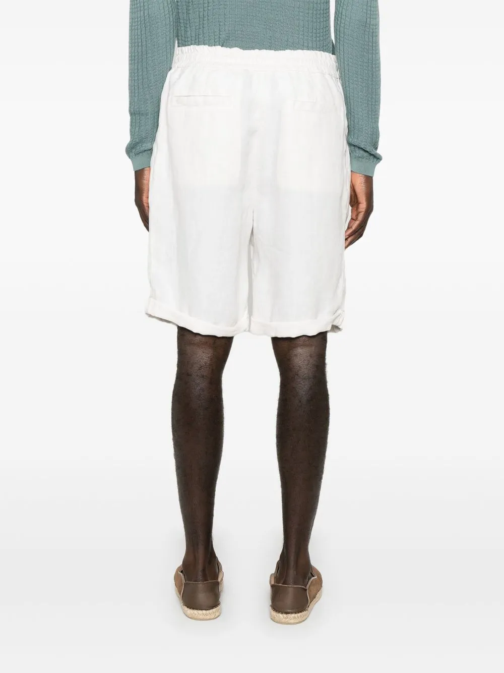 Linen bermuda shorts