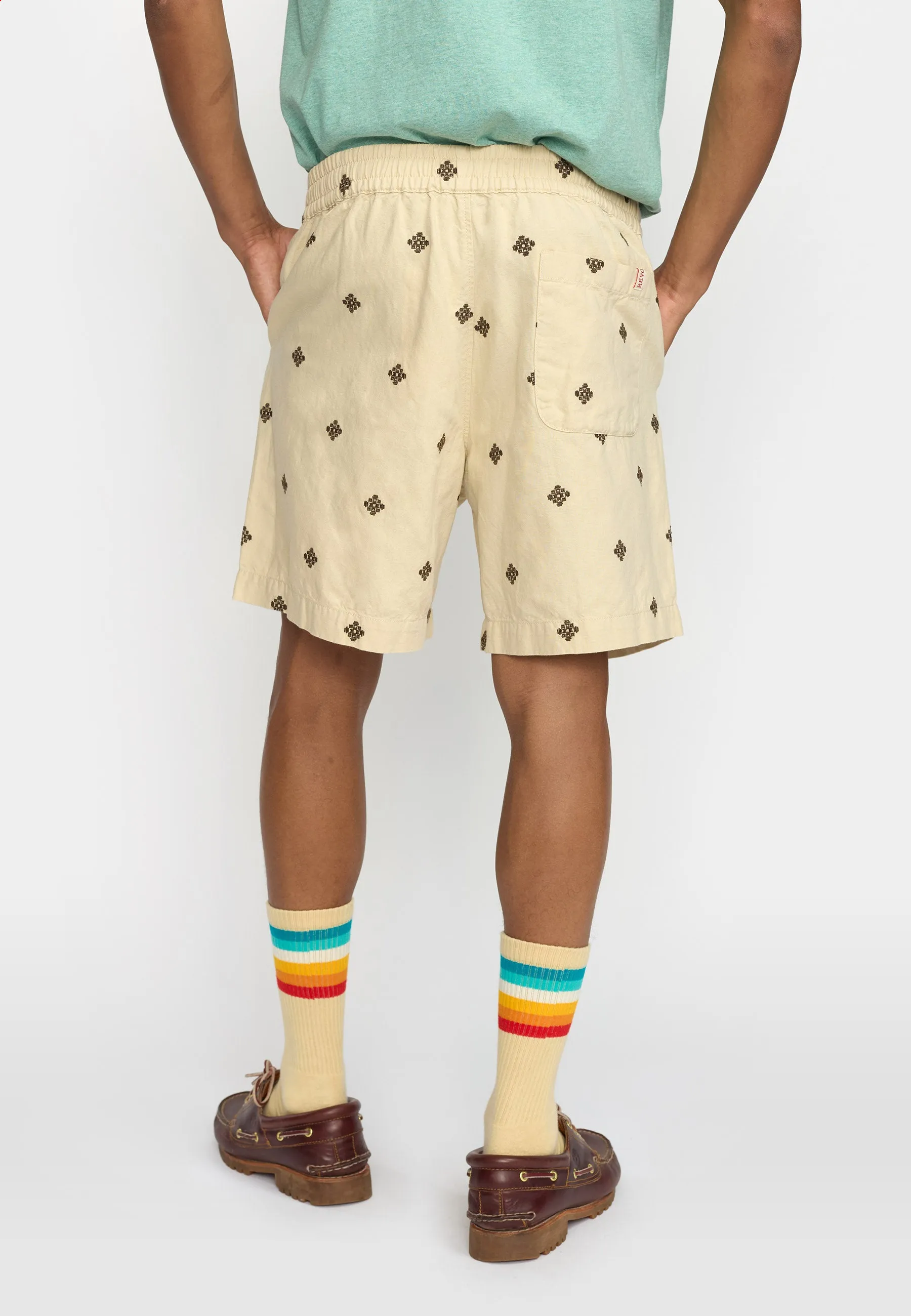 Linen Shorts / 4075 - Offwhite