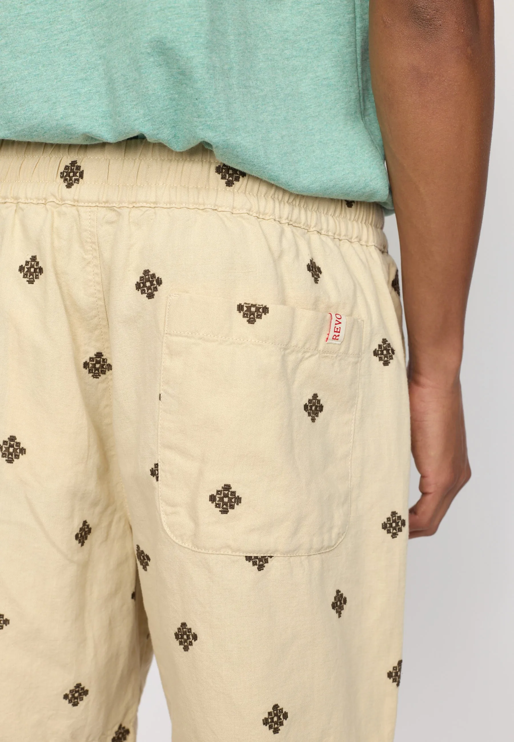 Linen Shorts / 4075 - Offwhite