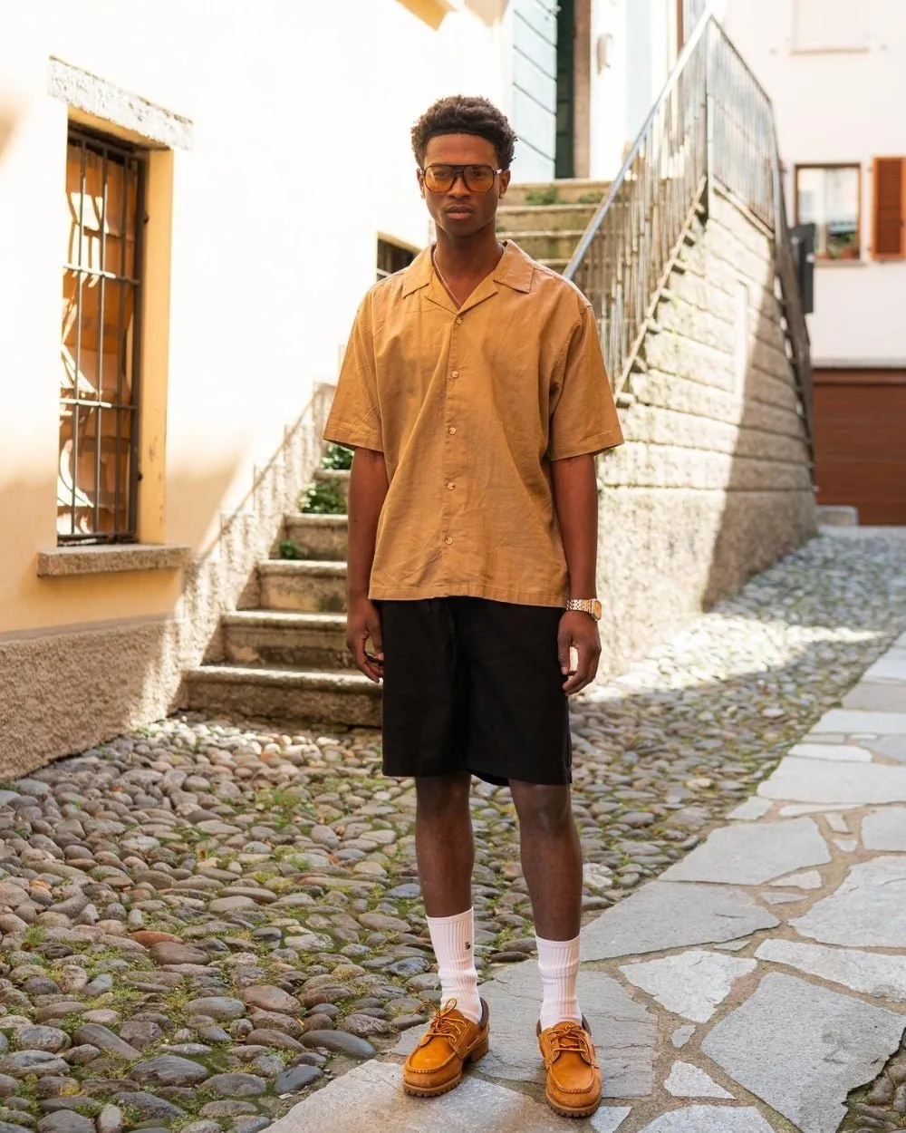Linen Shorts Black