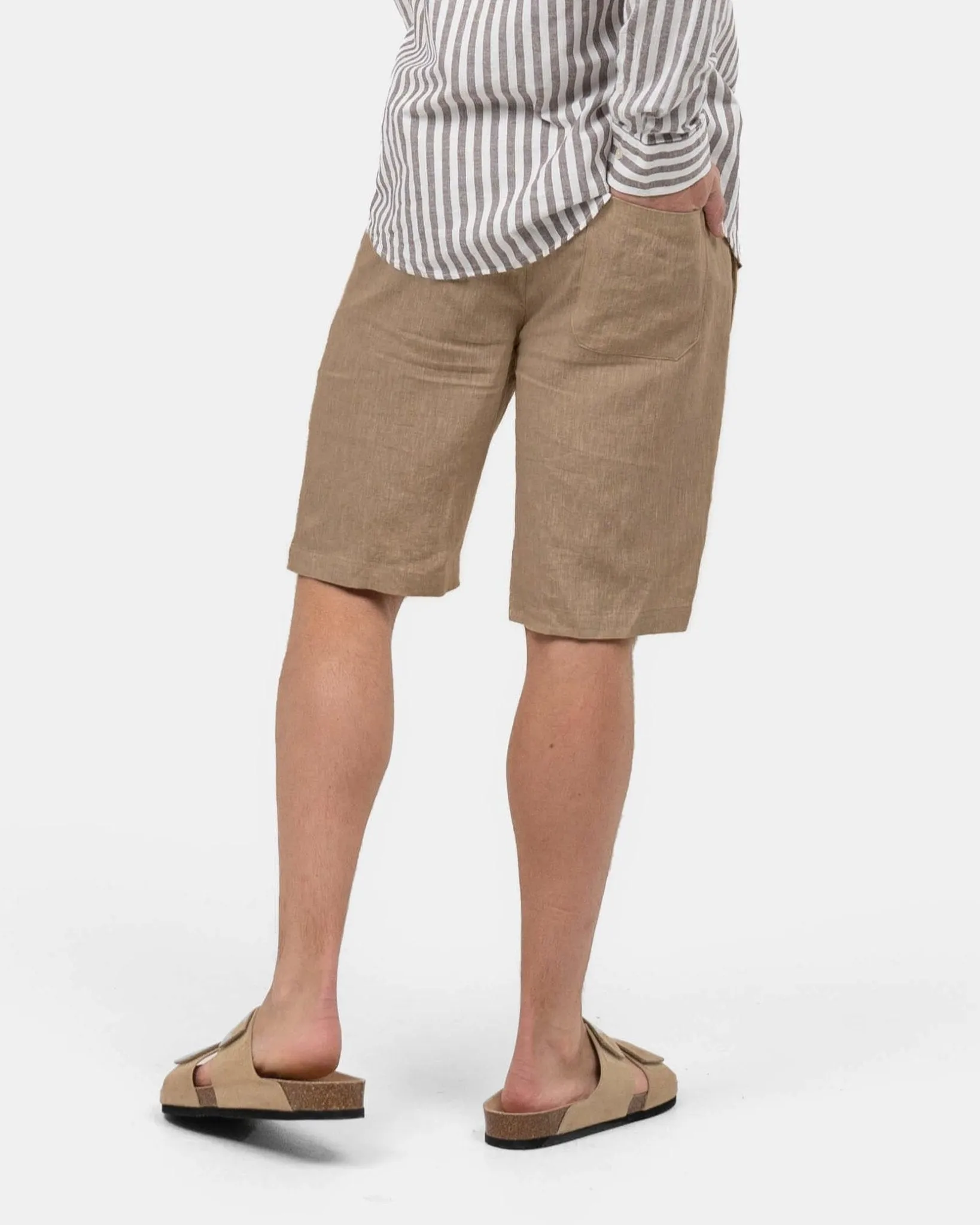 Linen Shorts Mocha