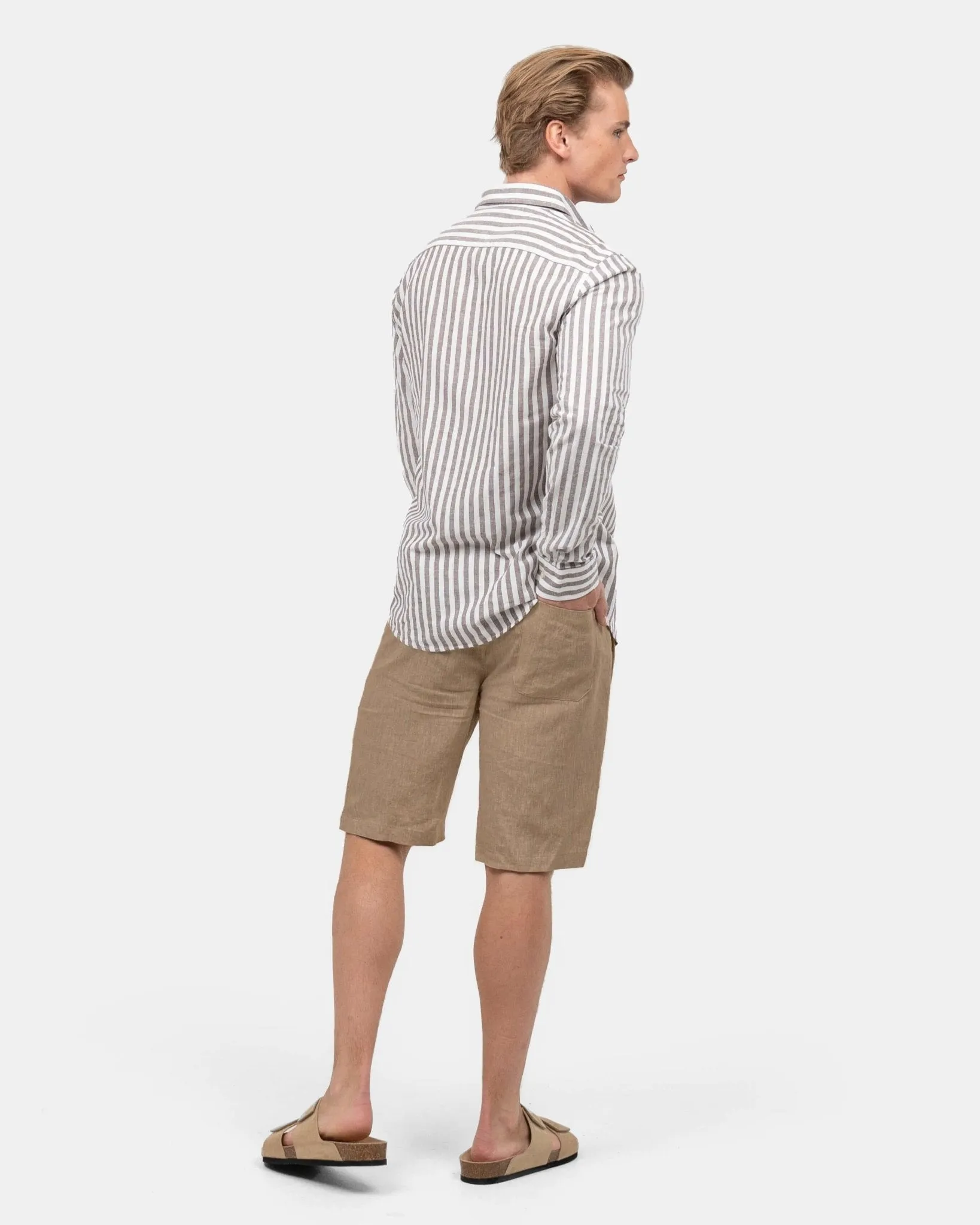Linen Shorts Mocha