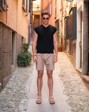 Linen Shorts Mocha