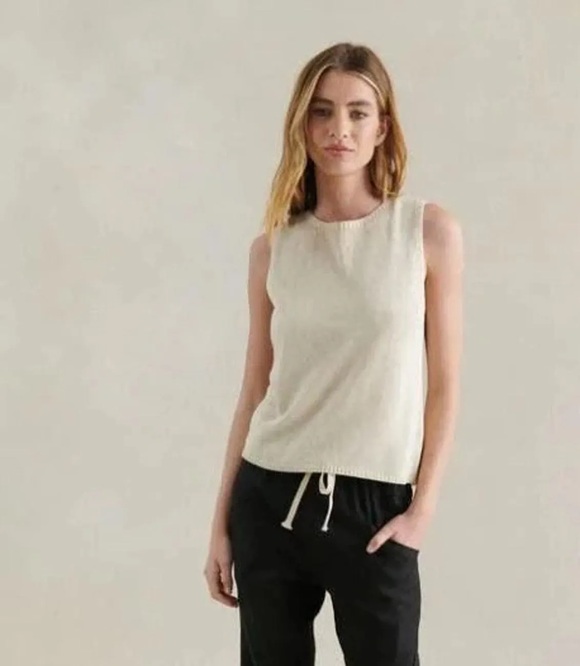 LITTLE LIES Spring Tank - Natural