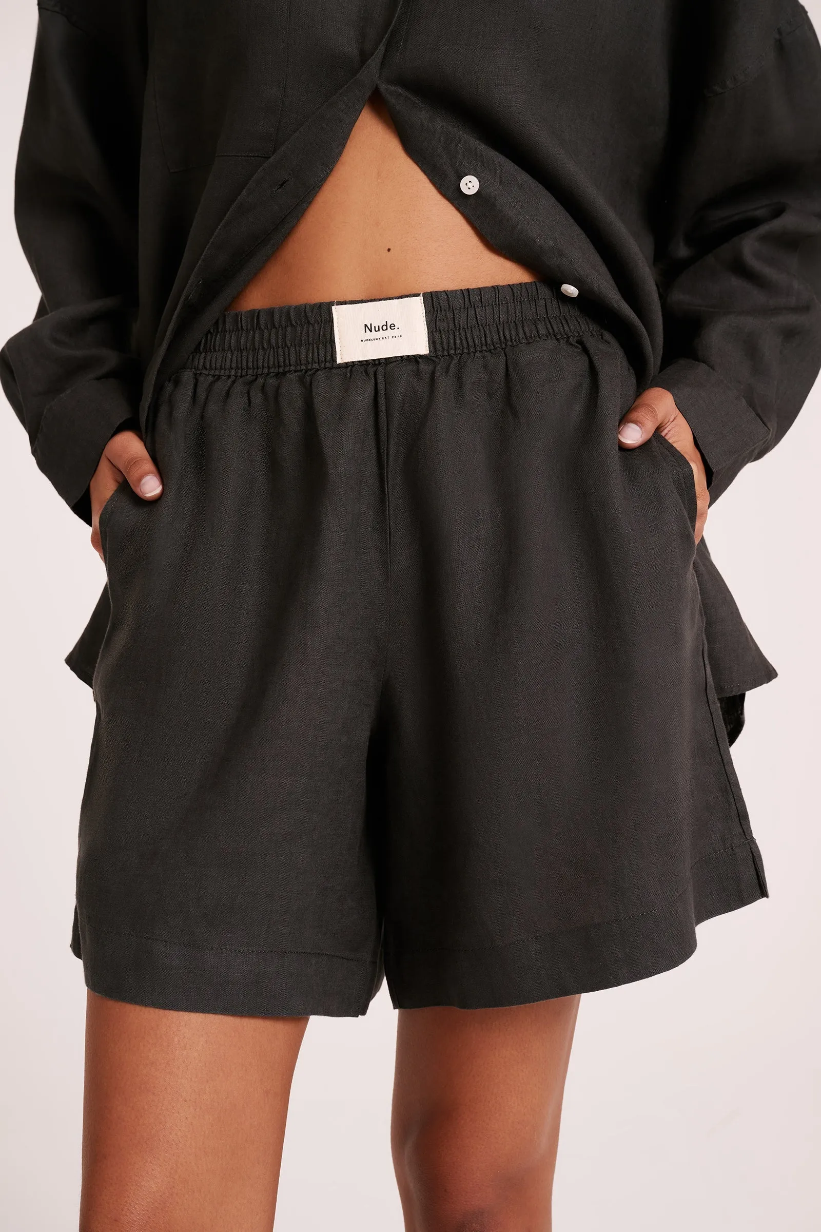 LOUNGE HERITAGE LINEN SHORT