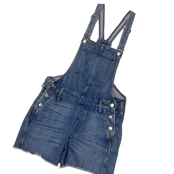 Madewell • Adirondack Denim Short Overalls || Small