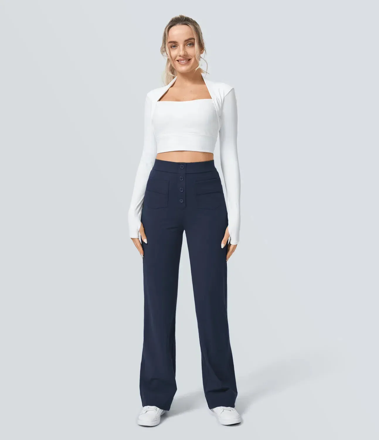 Manon - Elastic & Comfortable High Waist Pants