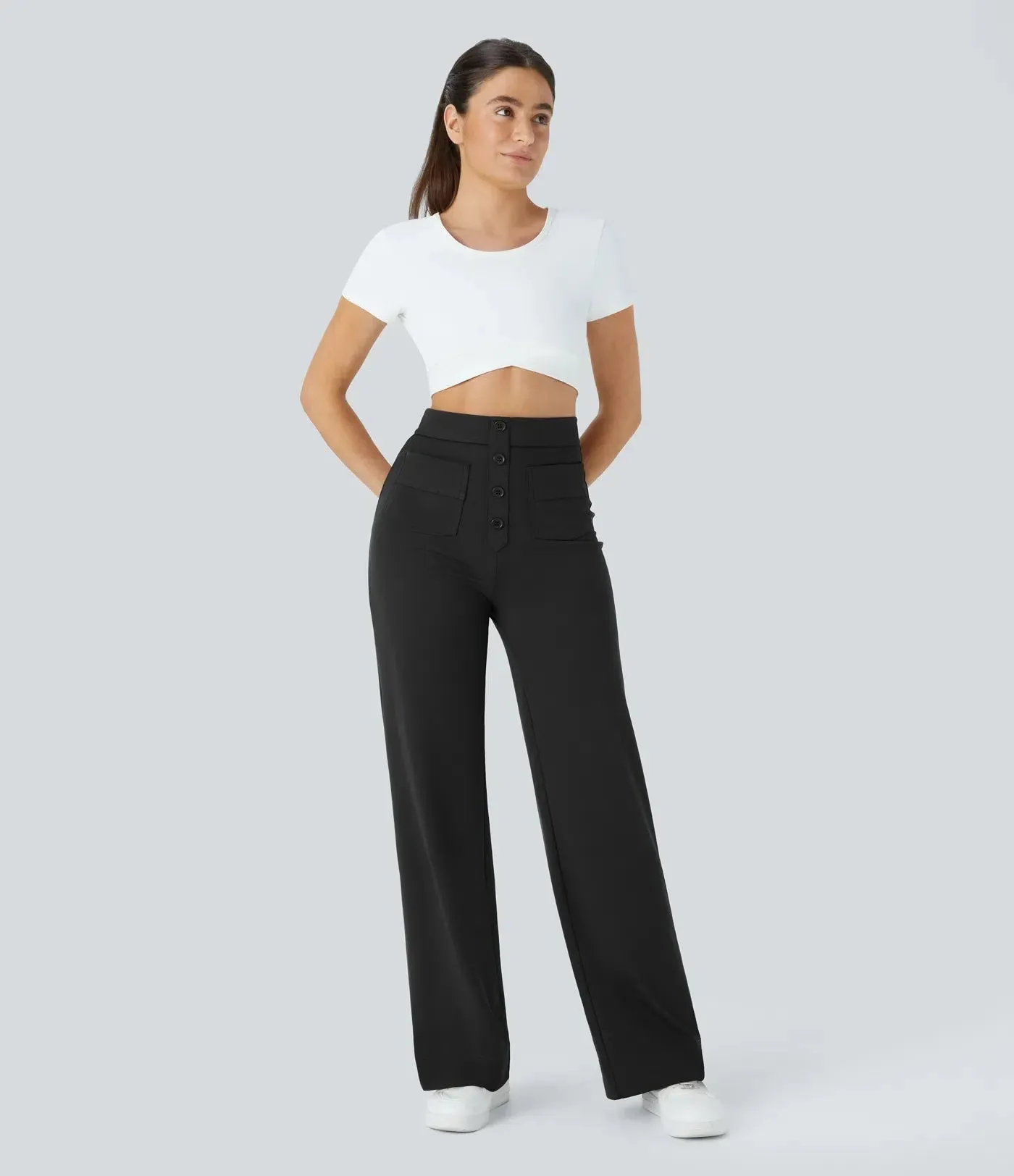 Manon - Elastic & Comfortable High Waist Pants