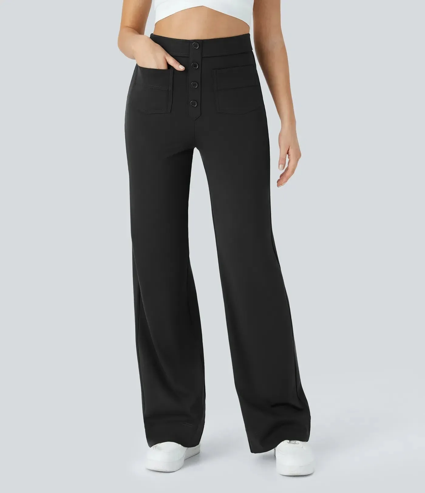 Manon - Elastic & Comfortable High Waist Pants