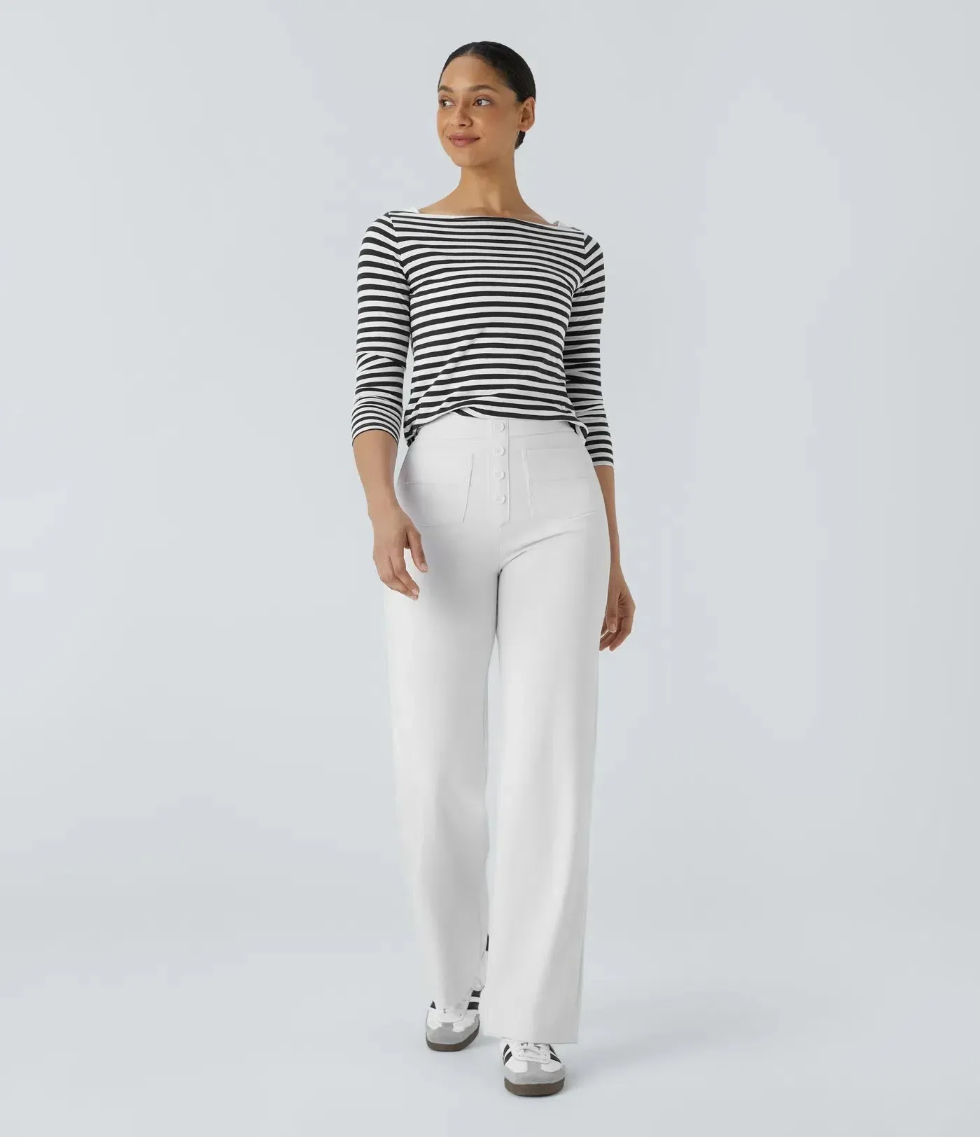 Manon - Elastic & Comfortable High Waist Pants
