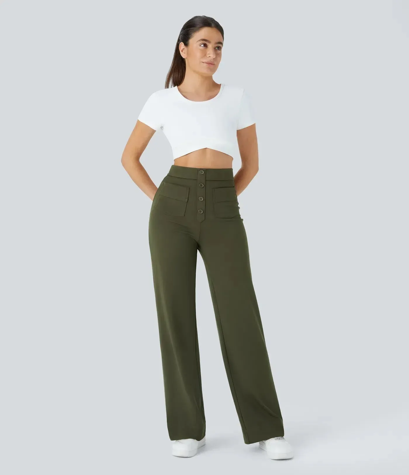 Manon - Elastic & Comfortable High Waist Pants