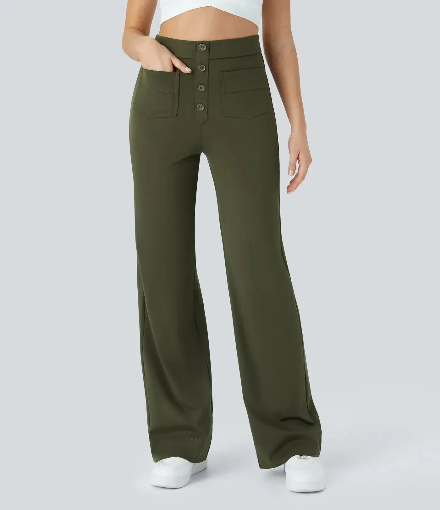 Manon - Elastic & Comfortable High Waist Pants