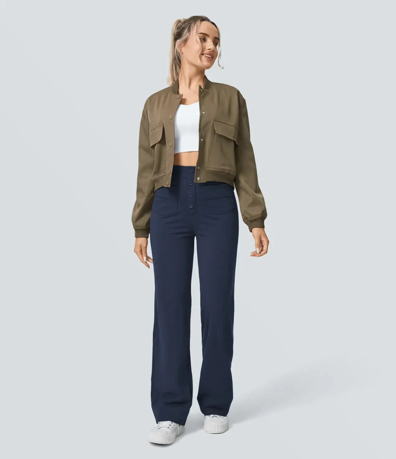 Manon - Elastic & Comfortable High Waist Pants