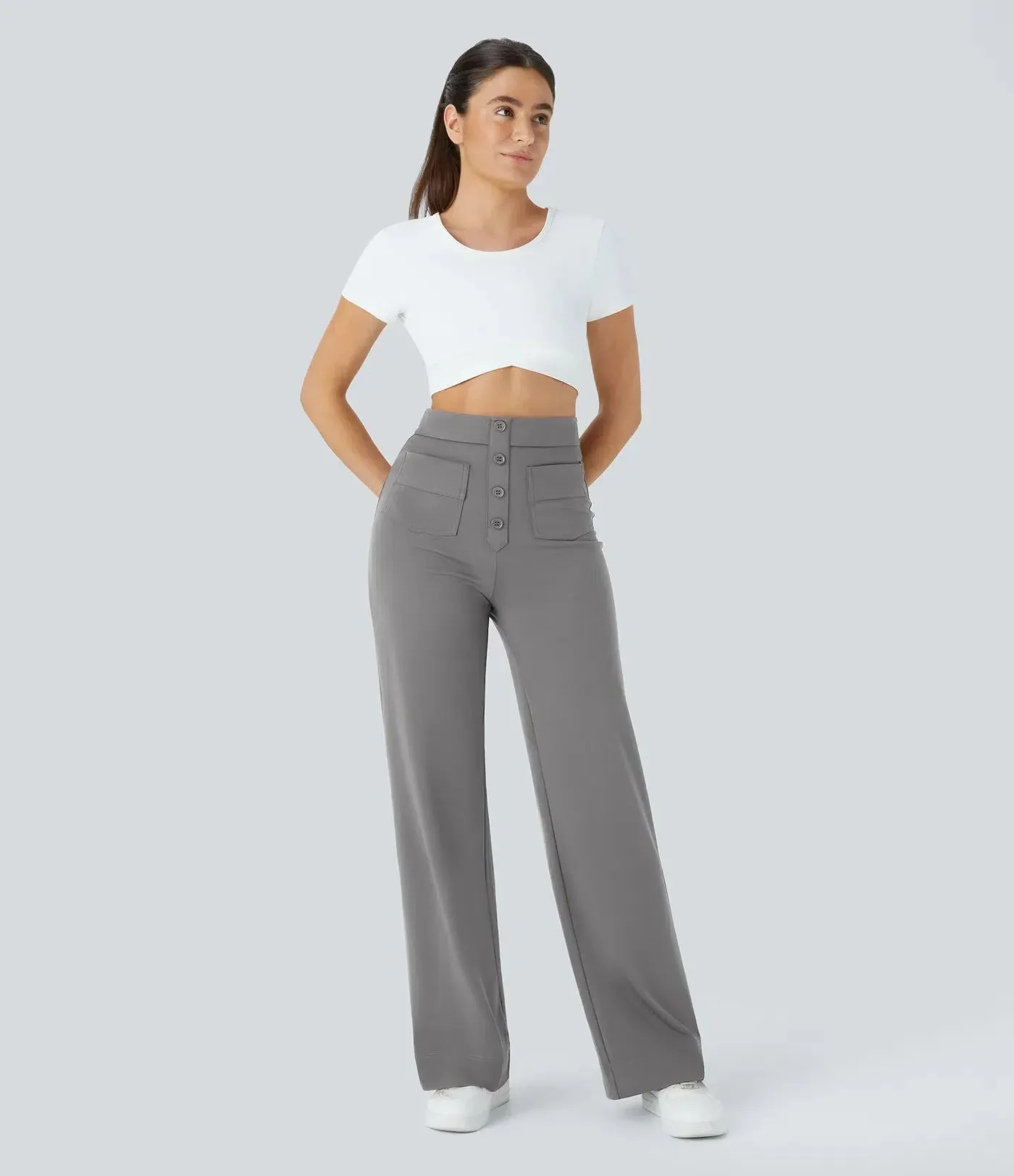Manon - Elastic & Comfortable High Waist Pants