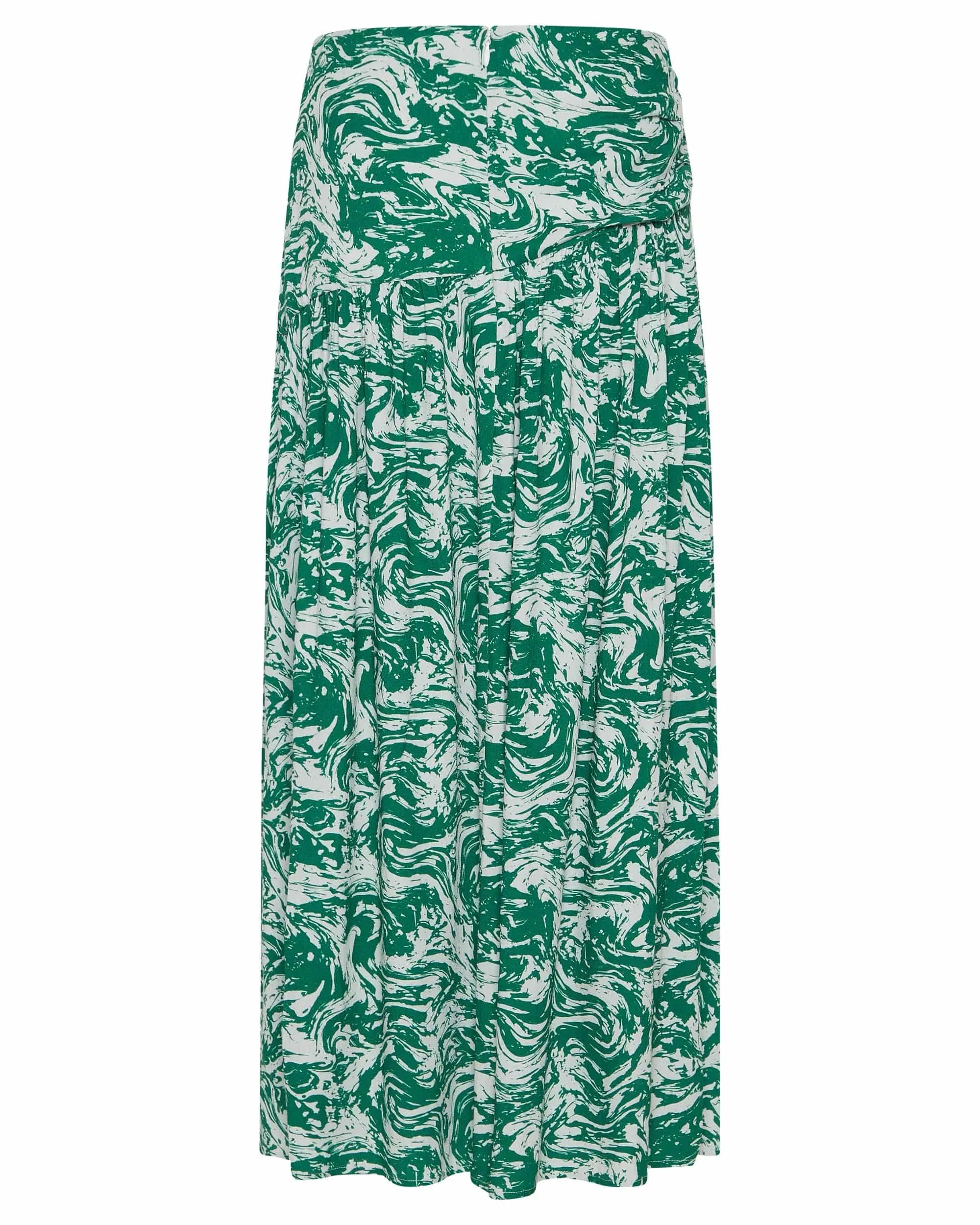 MARBLE GATHERED SIDE MIDI SKIRT | MARBLE
