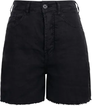 Maya Shorts Linen Black