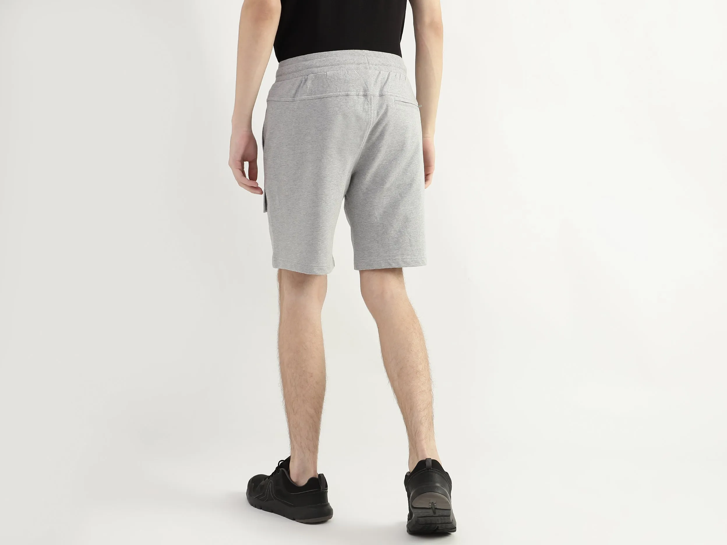 Men Solid Regular Fit Shorts