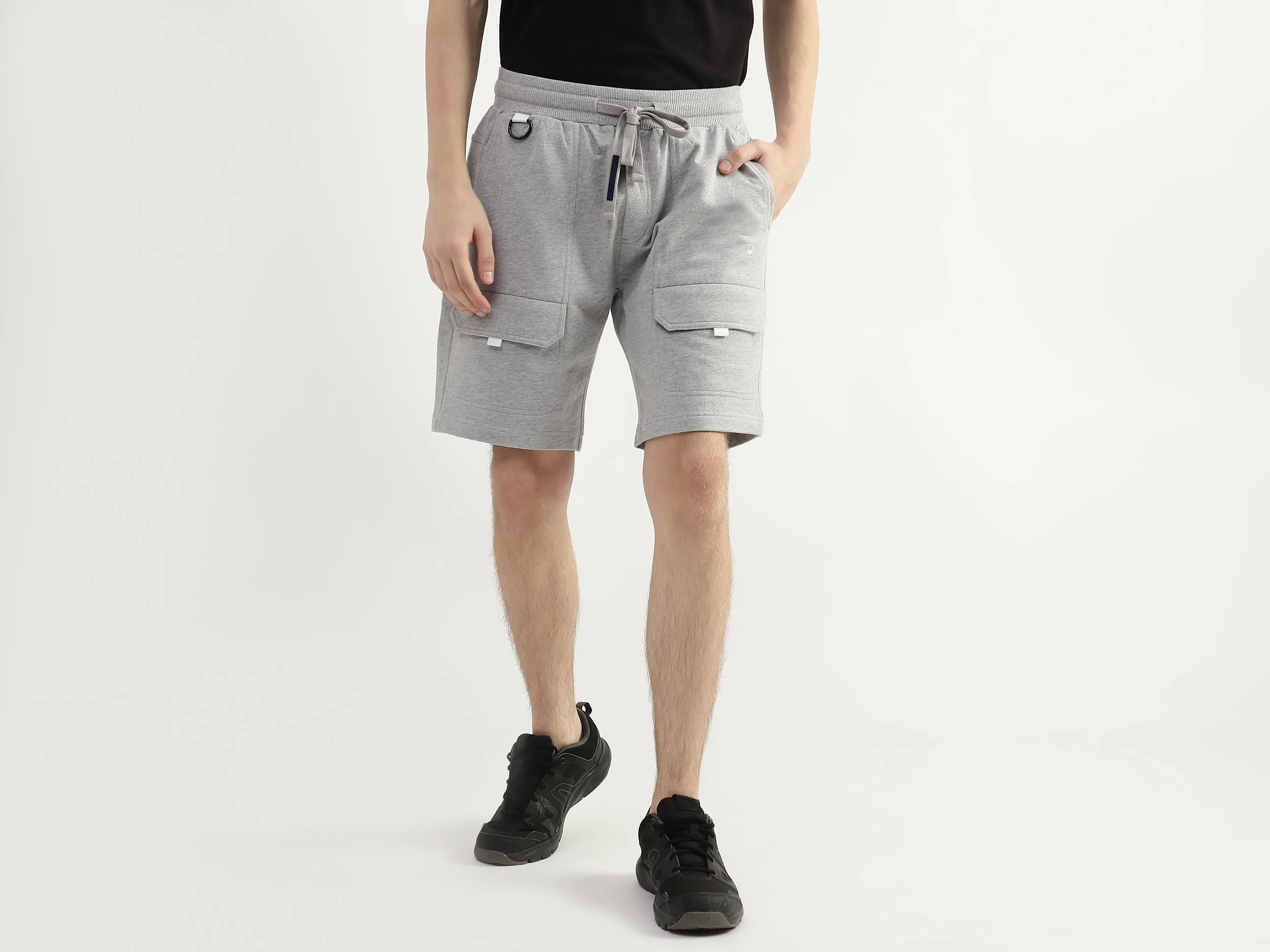 Men Solid Regular Fit Shorts