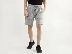 Men Solid Regular Fit Shorts