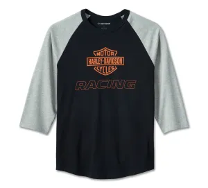 Men's Factory Raglan Tee - Colorblocked - Black Beauty