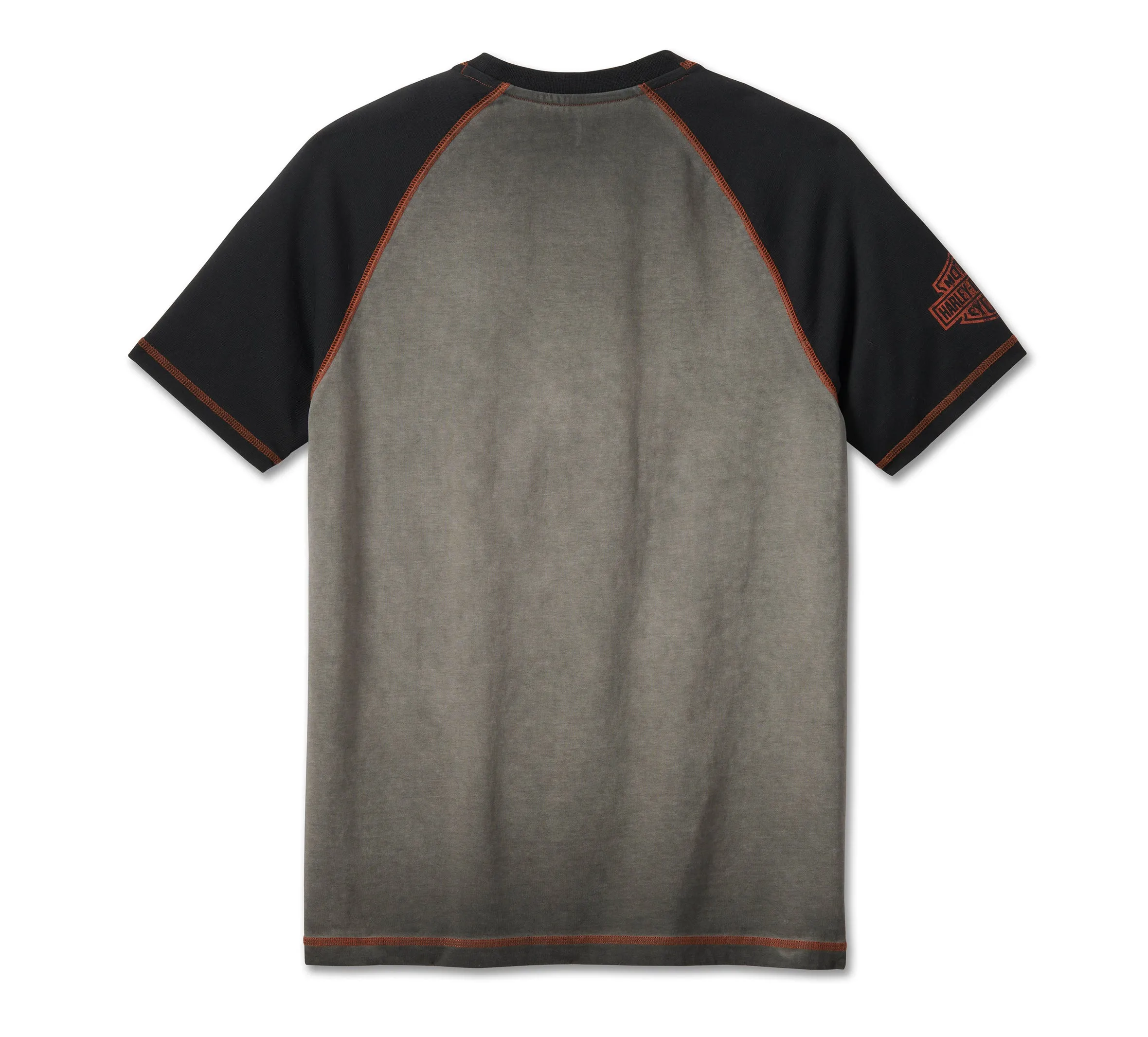 Men's Iron Bar Raglan Tee - Colorblocked - Harley Black