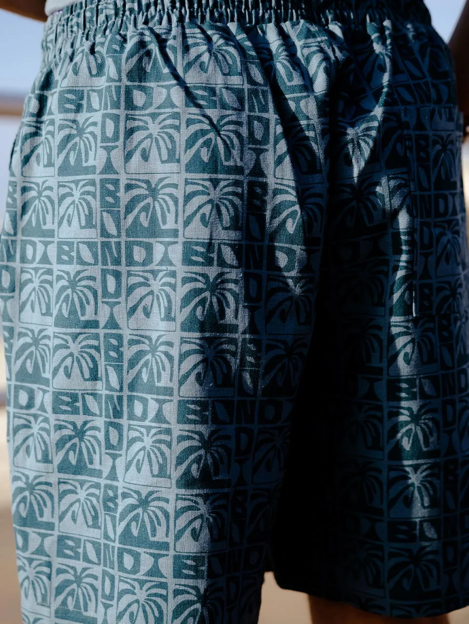 Men's Linen shorts (Denim)